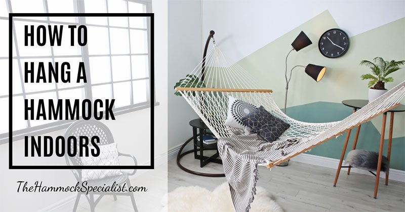 how to hang a hammock indoors