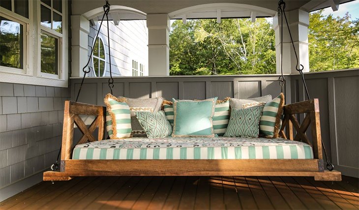 best porch swing bed